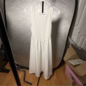 SHEIN White Textured Maxi Dress